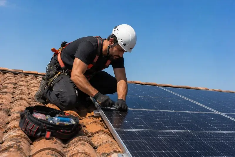 Maintenance et monitoring de panneaux solaires au Faouët