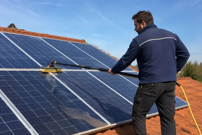 Nettoyage et entretien de panneaux solaires au Faouët